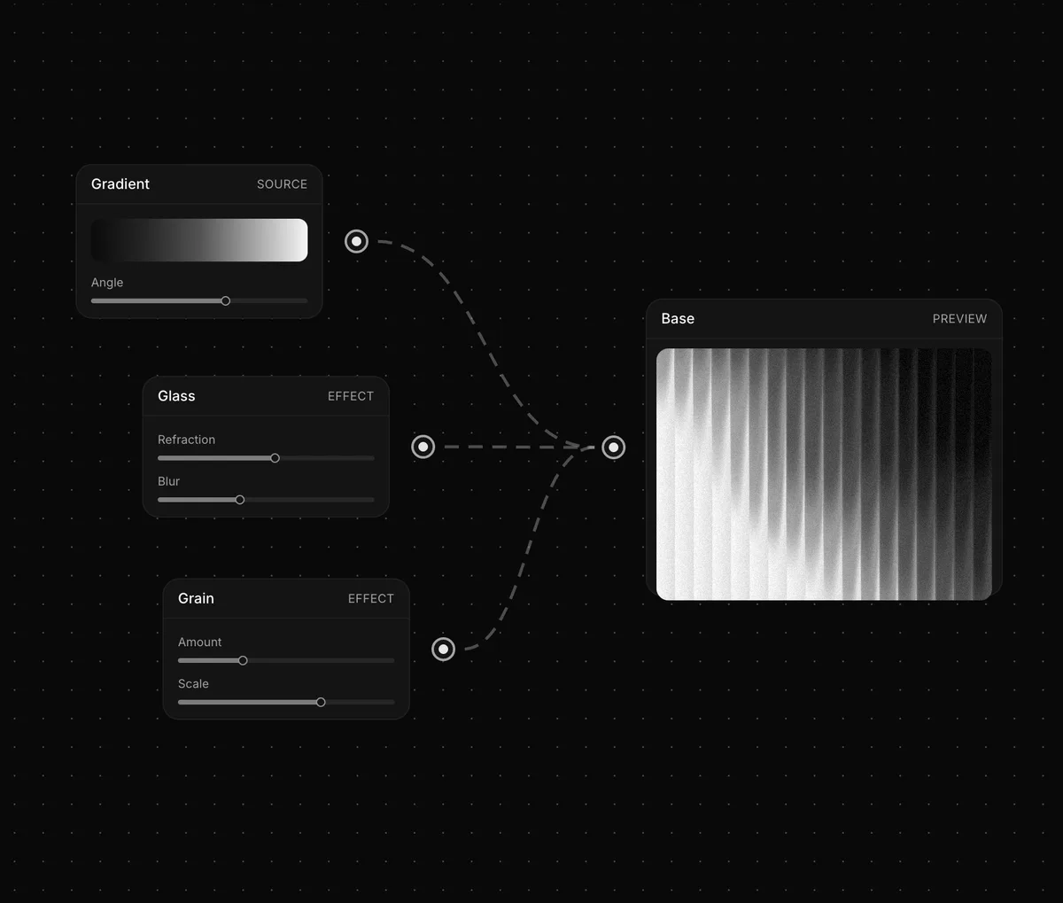 A look wired up as a node graph in Flow